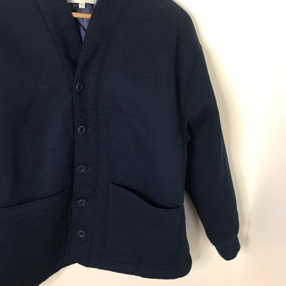 Madewell Blue Stitched-Texture Jacket NWT Womens Small - Picture 3 of 12